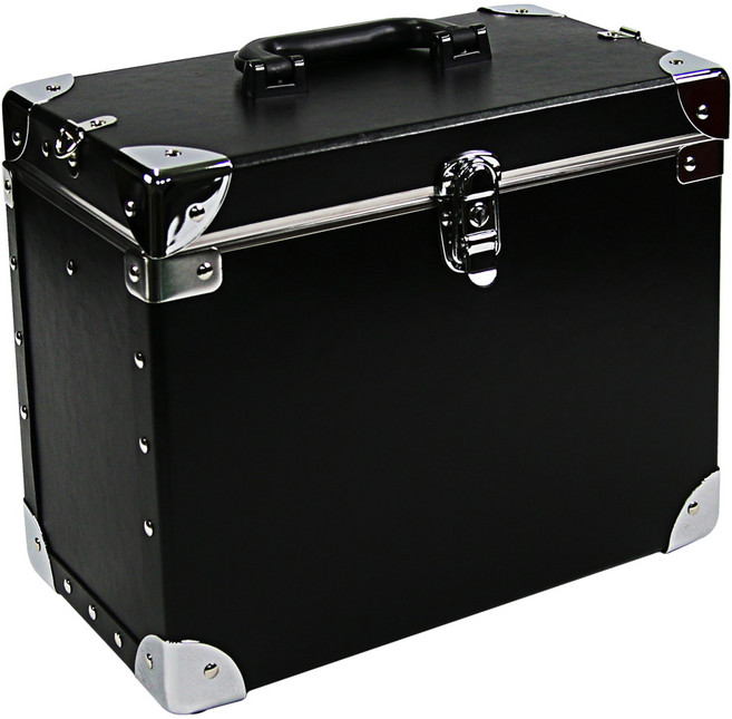 코디피아 메이크업박스 블랙 1단 미용가방, 1개