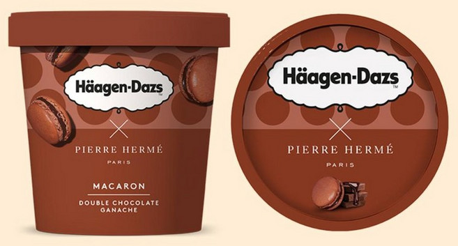 하겐다즈 마카롱 더블 초콜릿 가나슈 (파인트) 403ml, 1개