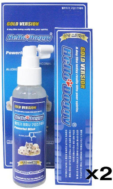 애완동물 구취감소 구강 스프레이 120ml X2 충치 jmc228en, 1개