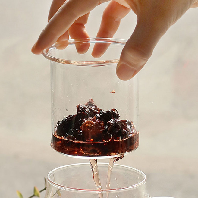 티스 내열유리 일자형 차 거름망 유리필터, 1개