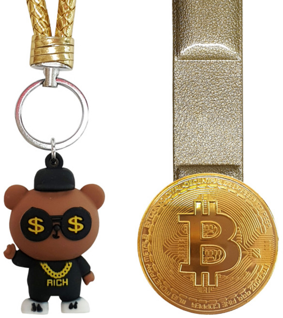 쇼미더머니 골프퍼터키퍼+비트코인볼마커 양면자석클립 골프용품 선물세트, 쇼미블랙, 1개