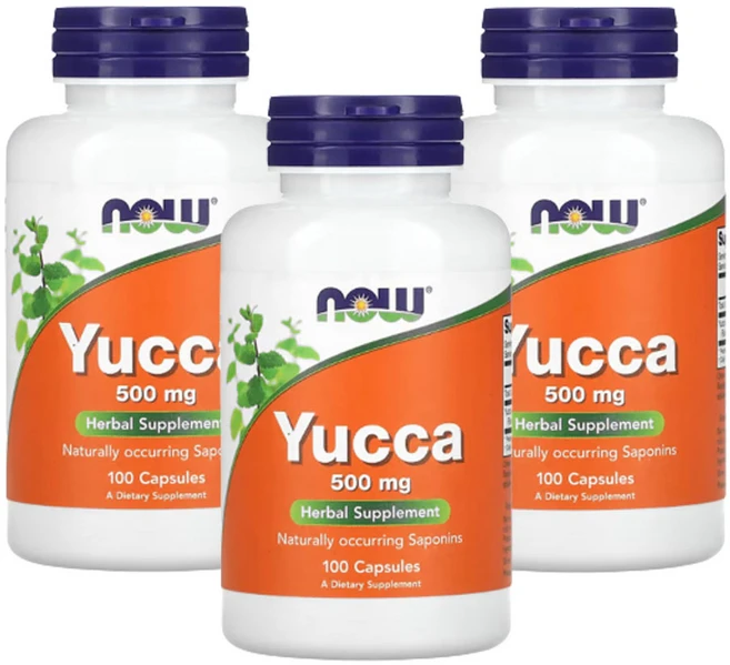 나우푸드 유카 500mg 100캡슐 3팩, 2개, 100정 - 쿠팡