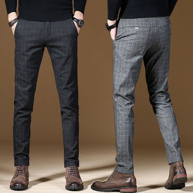 봄 여름 남성 정장 바지 캐주얼 심플 베이직 고급 면접 일자핏 긴바지 슬랙스