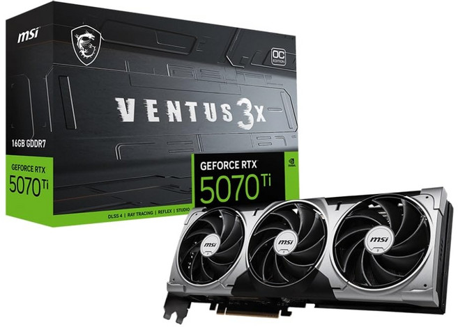 MSI 지포스 RTX 5070 TI 벤투스 3X OC 16GB