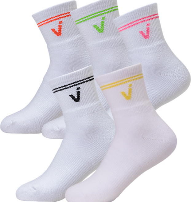 벤데타 스포츠 쿠션 로고 링글 중목양말 국대양말 5p, 혼합색상, 5개