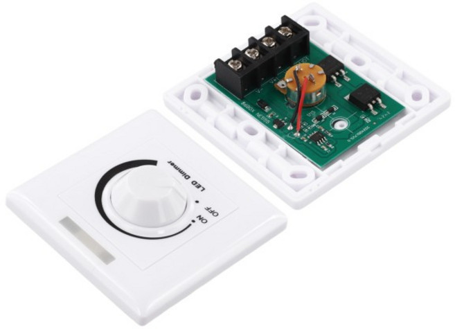 호환 밝기 조정 노브 컨트롤러 양면 PCB 수입 MOS 튜브 입력 전압 12-24V 메모리 기능 조광기, 01 China Mainland, 01 433-900mhz