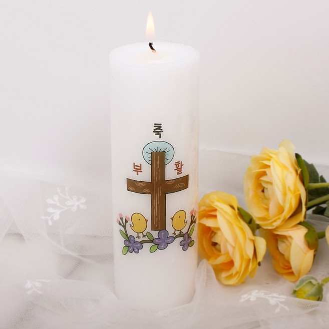 팜캔들 양초-부활 병아리 천주교 성물, 1개