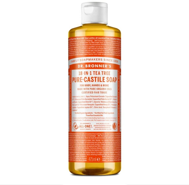 Dr. BrON 온ner's 18-IN-1 티트리 퓨어 카스티유 비누 213428 - 쿠팡