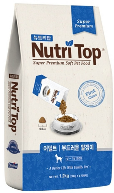 뉴트리탑 어덜트 소프트사료, 닭, 1.2kg, 1개