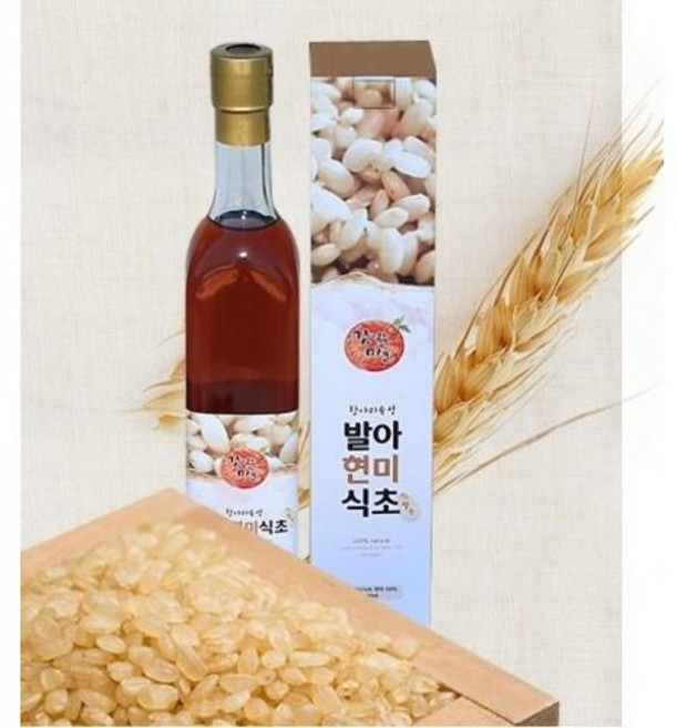발아 현미식초 500ml 항아리 8년 숙성 국산재료 100% 감익는마을 발효식초, 천연감식초 500ml 2병, 2개