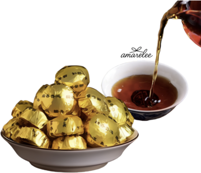 amarelee 최상급 1등급 운남성 미니 보이차 500g, 1개, 1개입