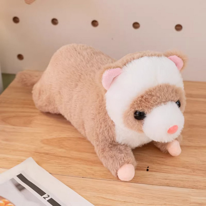 밍크인형 밍크쿠션 족제비인형 족제비쿠션 동물인형, 브라운