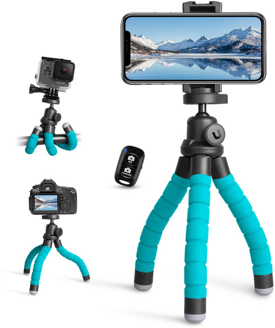 UBeesize iPhone & Android GoPro 스마트 폰 삼각 스마트 폰 스탠드 무선 리모컨