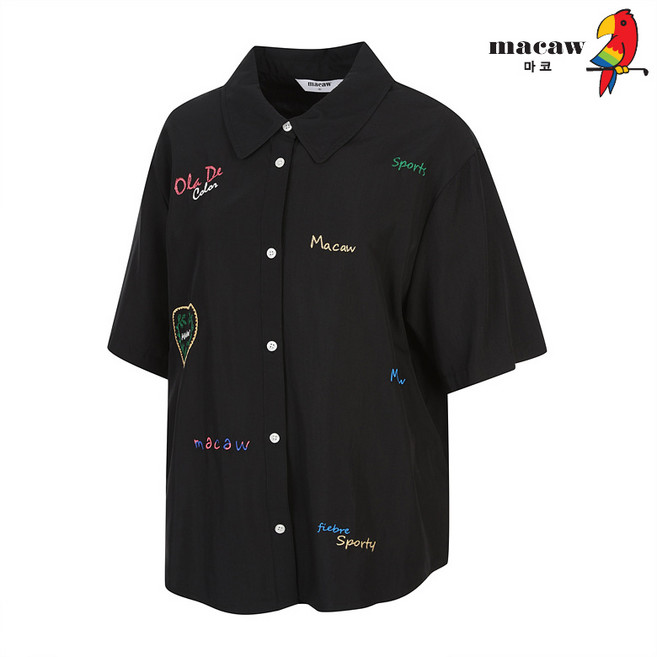 (여성)로고자수반팔셔츠_MPW2WS01