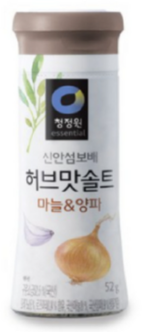 대상 청정원 허브맛솔트 마늘&양파, 52g, 9개