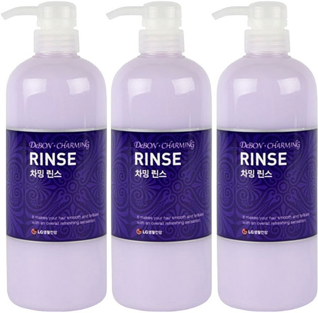 드봉 차밍 린스, 730ml, 3개