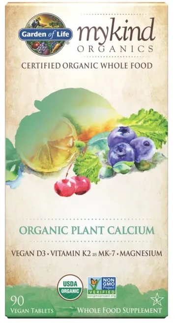 [미국정품직구상품] 가든오브라이프 마이카인드 올가닉 식물성 칼슘 90정, 1개 - 쿠팡