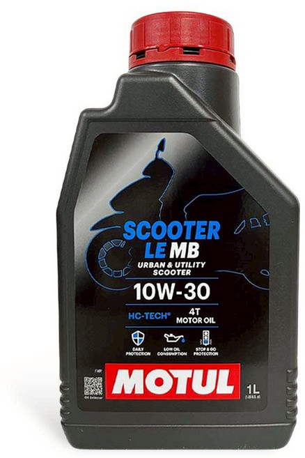 MOTUL Scooter LE MB 10W-30 4T 機車引擎機油 速克達專用 降低油耗 保護引擎, 1個, SCOOTER LE MB 10W30