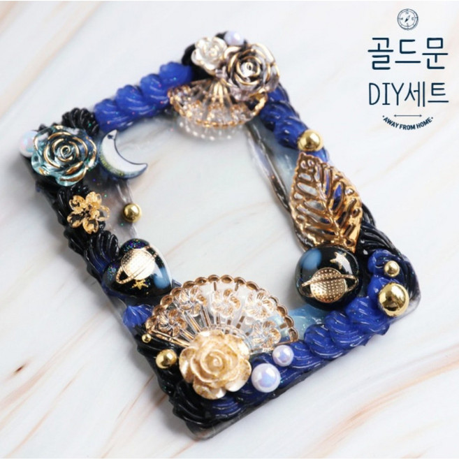 제이포니 데코덴 탑로더 꾸미기 2탄 재료 탑꾸 세트 포토카드 파츠, 18.골드문, 1개, 혼합색상, 200g