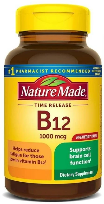 Nature Made ﻿네이처 메이드 비타민 B12 1000mcg 150정, 1개, 기본 - 쿠팡