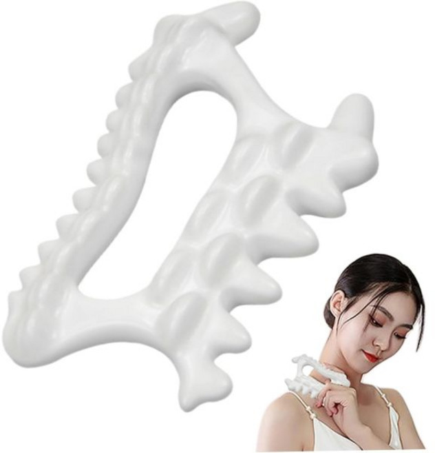지압기 허리마사지기 과샤 도구 세라믹 바디 마사지 림프 배수 마사지기 잡기 쉬운 얼굴 (목 어깨 등 용) 셀룰라이트 탄력 용