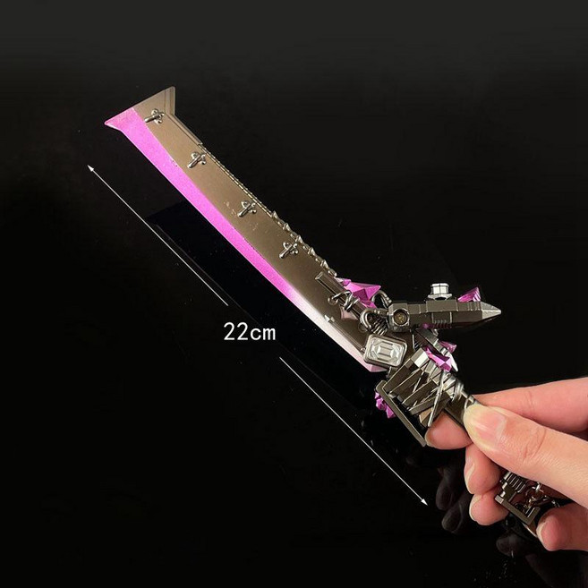 발리송 발로란트 카람빗 연습용 삼각지 동작 게임 폴딩 무기 모델 북극성 나비 장난감 칼, 1개, 불꽃 재질