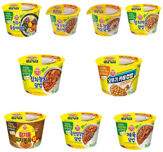 오뚜기컵밥 24종 1세트, 6.934kg