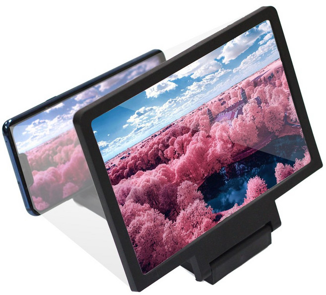 스마트폰 확대스크린 확대경 돋보기 화면 거치대 핸드폰 휴대폰, 상세페이지 참조, 1개