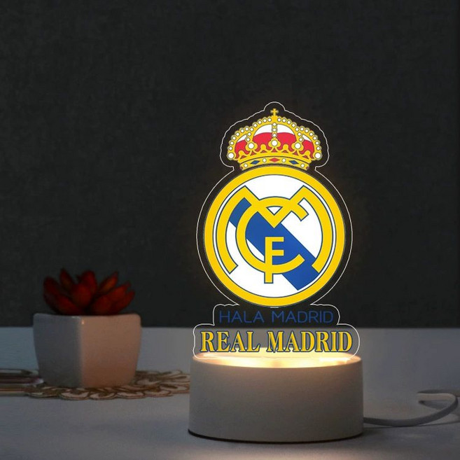 프리미어리그 축구팀 팬 조명 인테리어 굿즈 축구더쿠, 레알 마드리드 】