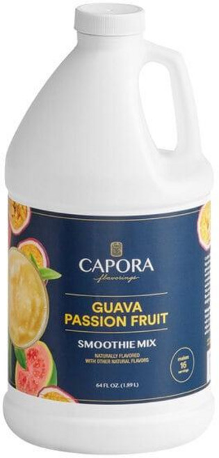 미국 카포라 Capora Guava Passion Fruit Smoothie Mix 구아바 패션프루트 스무디 믹스 업소용 대용량, 4개, 1.89L