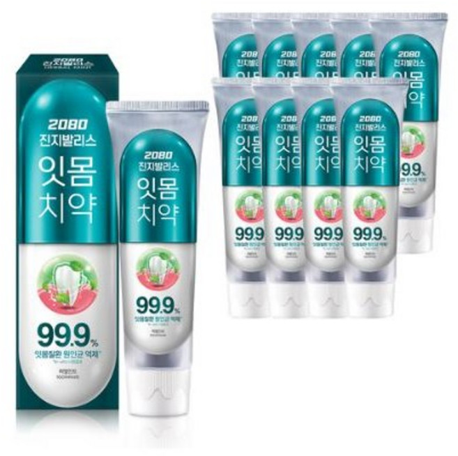2080 진지발리스 허벌민트 치약 150g, 12개
