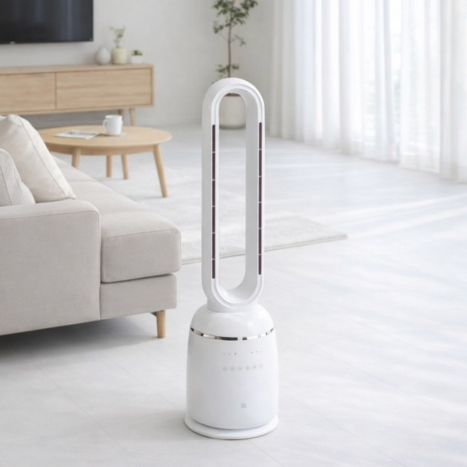 [NEW] 날개없는선풍기 타워형 아기 신생아 리모컨형 가정용 스탠드