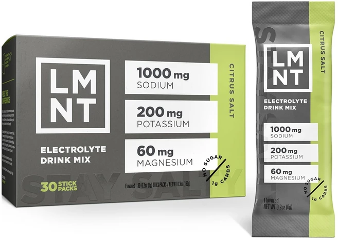 엘엠엔티 전해질 드링크 믹스 시트러스 솔트 30개입, 1, 180g - 쿠팡