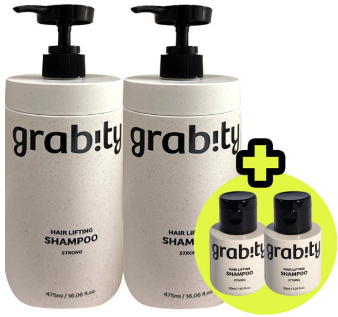 그래비티 카이스트 탈모샴푸 / 헤어 리프팅 샴푸 스트롱, 2개, 475ml