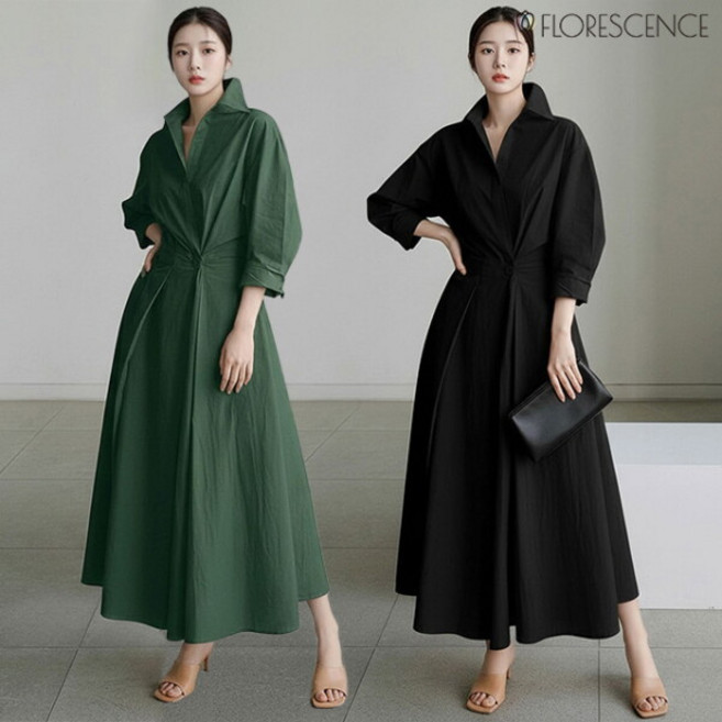 [플로레센스] 쁘라제르벌룬카라원피스(색상선택)