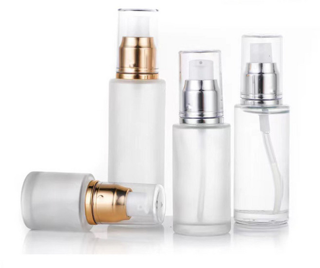 스프레이 유리 용기 여행 공병 스킨 향수 화장품 100ML E207, 골드, 1개