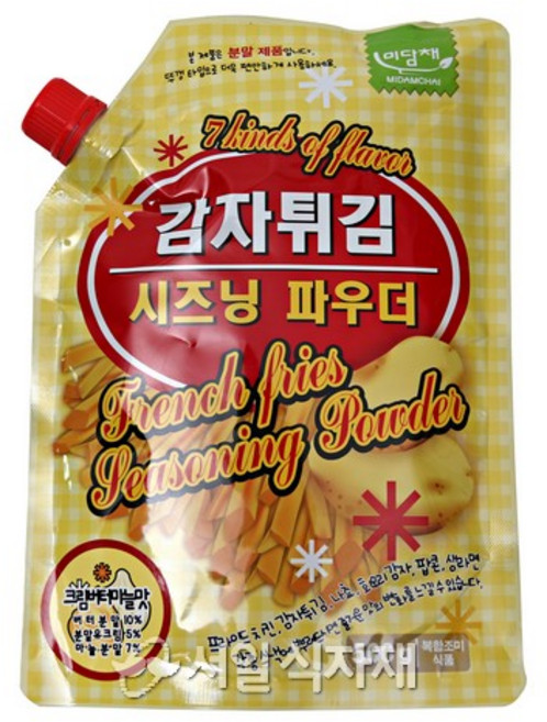 미담채 감자튀김 시즈닝 파우더 크림버터마늘맛, 500g, 3개