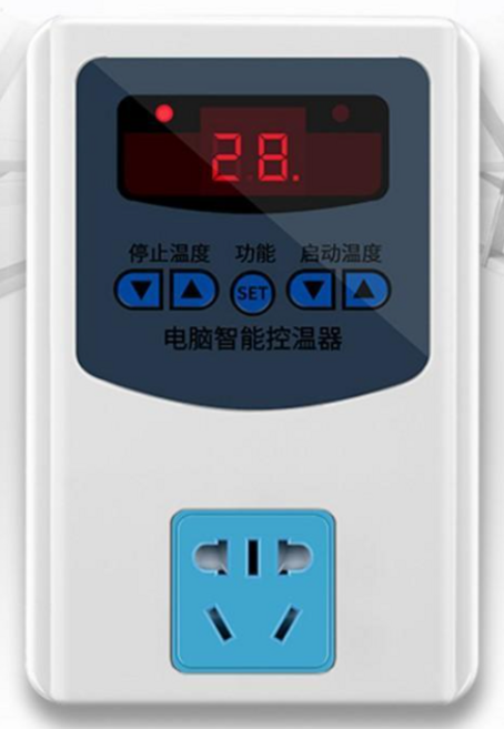 滿讚 LED溫度/定時控制器 冷卻/加熱 魚菜共生, 白色, 1個