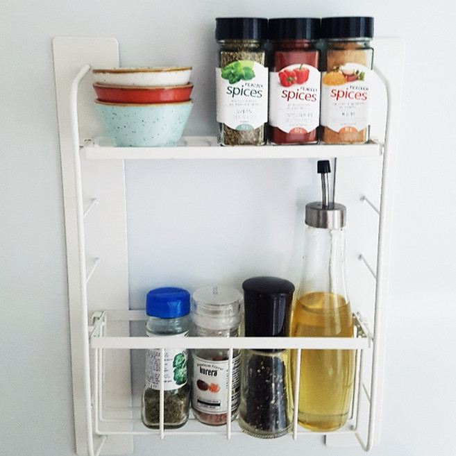 헤이안신도 냉장고 자석 선반 SPM-2, 화이트, 1개