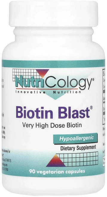 새해 첫좋은선물 Nutricology Biotin Blast® 100mg 베지 캡슐 90정 제대로 할인합니다, NutricologyBiotinBlast100mg베지캡, 1개 - 쿠팡