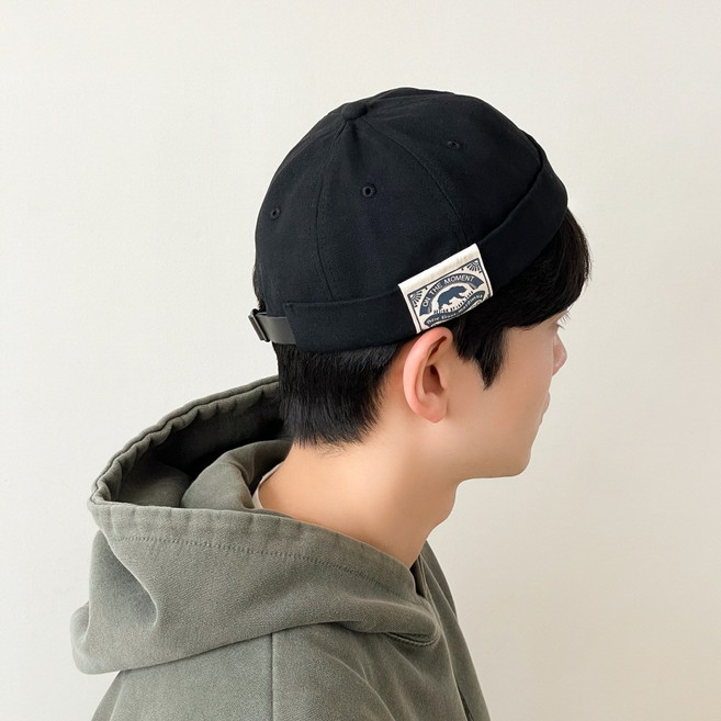 북극곰 와펜 와치캡 챙없는 모자 비니