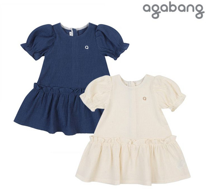 아가방 그리쿨반소원피스 NAVY CREAM 01Q354053