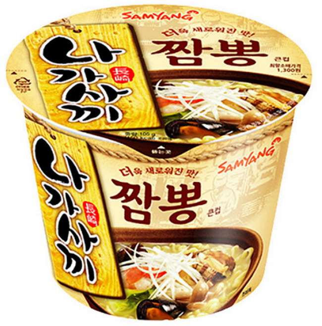 삼양 나가사끼 짬뽕 큰컵 105g, 16개