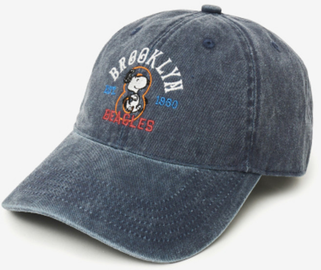 매장정품 브이투 VTWO 브루클린 스누피 피그먼트 워시드 볼캡 (NAVY) 5009371443 177048