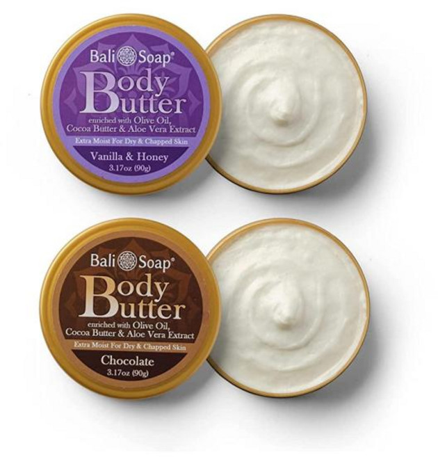 발리 솝 Bali Soap 초콜릿 바닐라 허니 바디 버터 크림 코코아 추출물 90g 2개 세트