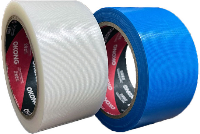 오공 국내산 무잔사 잔사가 없는 태풍 건축 인테리어 보호 보양테이프 50mm x 25m, 백색, 1개