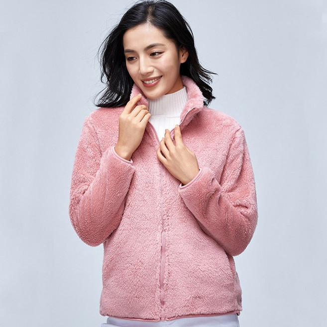 NEW 여성 후리스 자켓 하이넥 집업 플리스자켓 포근한 후리스 코트 겨울 보온 루즈핏 뽀글이 후리스 빅 사이즈 후리스코트-7 color
