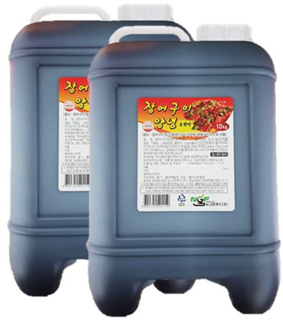 뉴그린 장어구이양념소스10kg (순한맛) X2개입 먹장어 민물장어 꼼장어 양념장, 2개, 10kg
