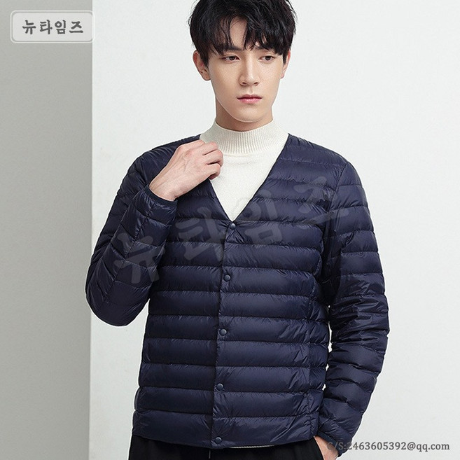 남성 패딩 자켓 25호 라운드넥/브이넥 경량 패딩 YD 뉴타임즈 T824A933