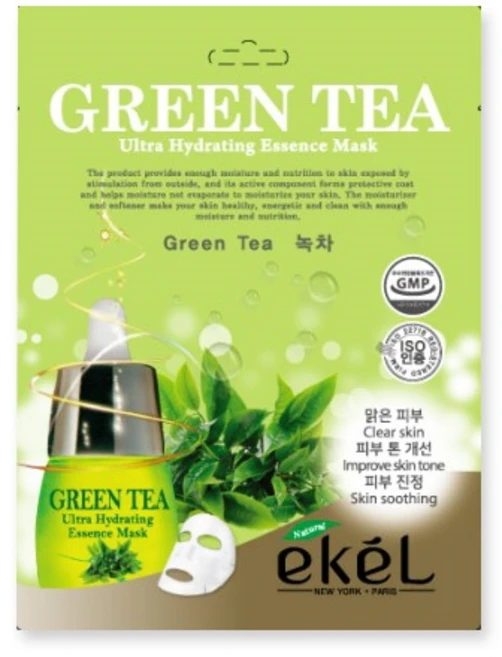 이켈 울트라 하이드레이팅 에센스 마스크팩 녹차, 1개, 1개입 - 쿠팡